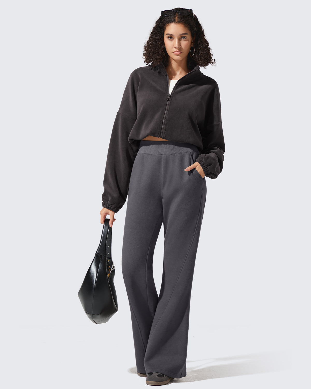 G4Free Activewear - Flurrylux Fleece Lined Loose Flare Sweatpants -GF25A602AF-XS-GF25A603AF-XS-GF25A604AF-XS-GF25A602AA-S-GF25A603AA-S