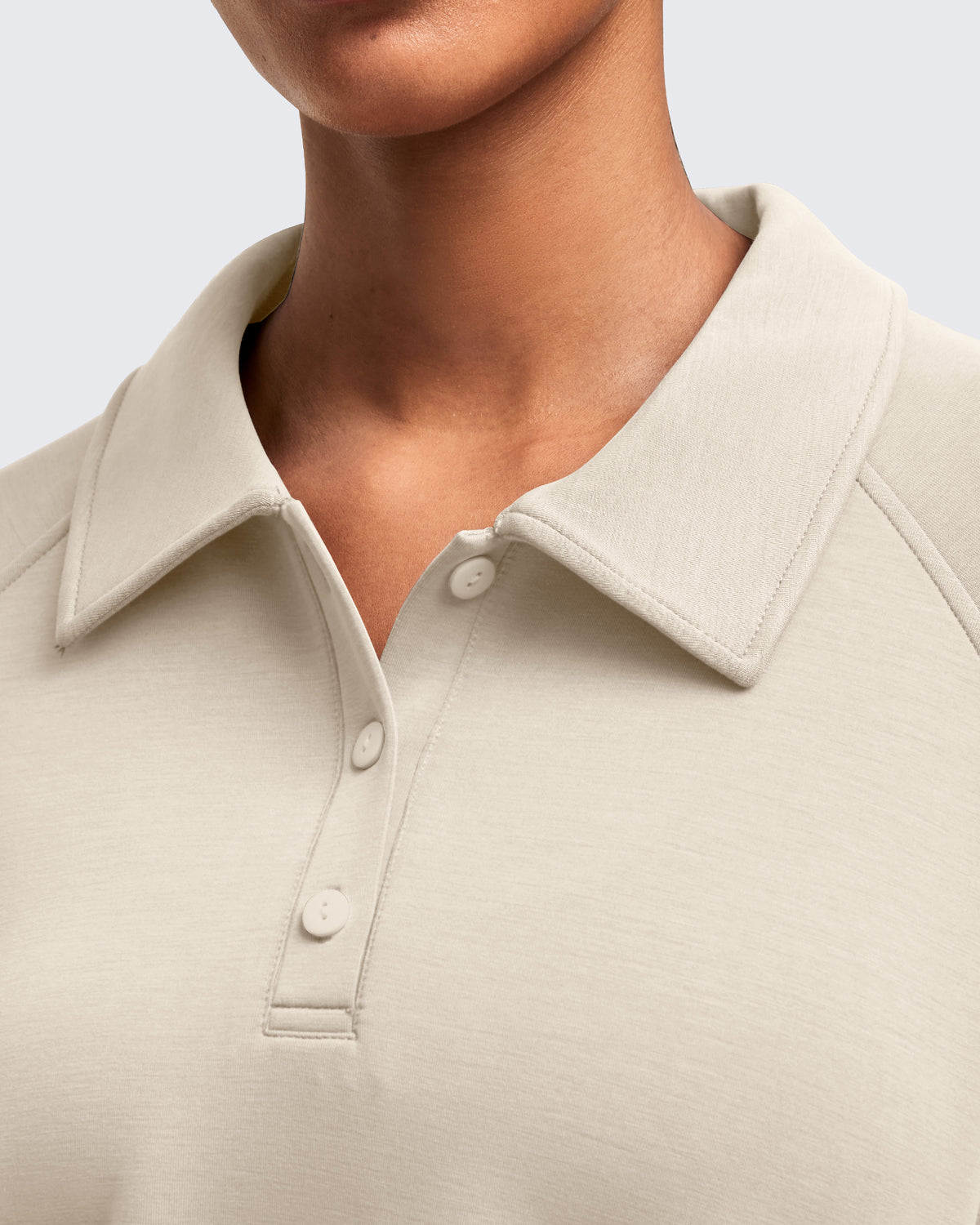 G4Free Activewear - Smoofit Polo Pullover Button Up Sweatshirts -GF25F540AF-XS-GF25F540AA-S-GF25F540AB-M-GF25F540AC-L-GF25F540AD-XL