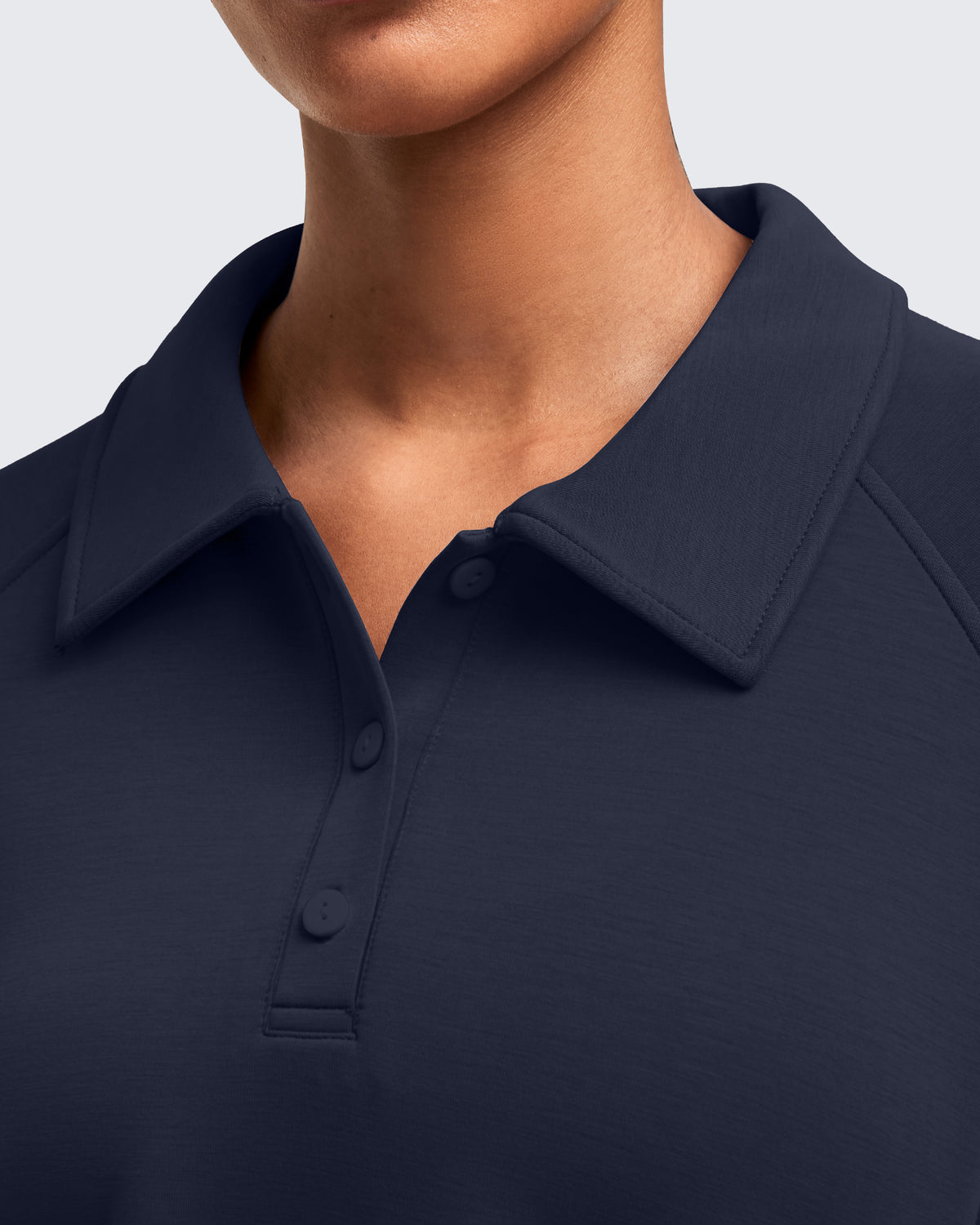 G4Free Activewear - Smoofit Polo Pullover Button Up Sweatshirts -GF25F540AF-XS-GF25F540AA-S-GF25F540AB-M-GF25F540AC-L-GF25F540AD-XL