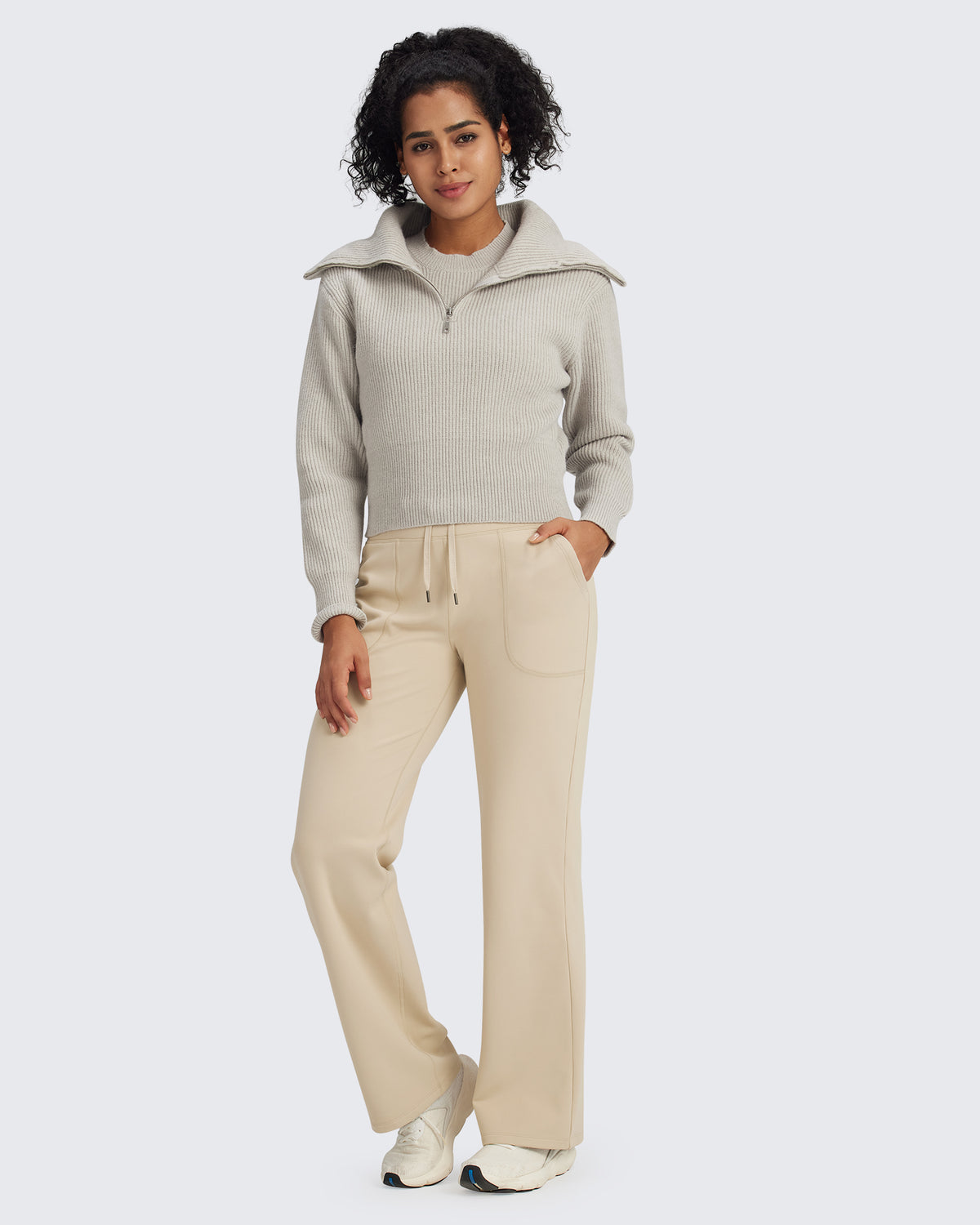 G4Free Activewear - Fleece Lined High-Waist Drawstring Pants -GF24J215AA-S-GF24J216AA-S-GF24J217AA-S-GF24J215AB-M-GF24J216AB-M