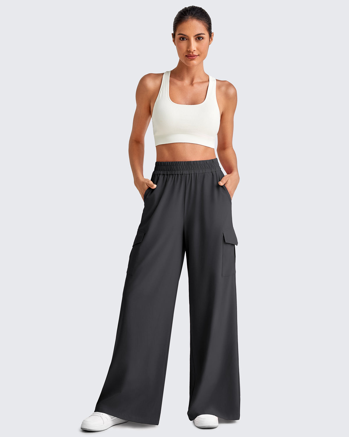 G4Free Activewear - High Waisted Wide Leg Cargo Pants -GF25J437AA-S-GF25J438AA-S-GF25J439AA-S-GF25J437AB-M-GF25J438AB-M