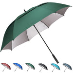 G4Free 54/62/68 Inch UV Protection Auto Open Double Canopy Sun Rain Umbrella