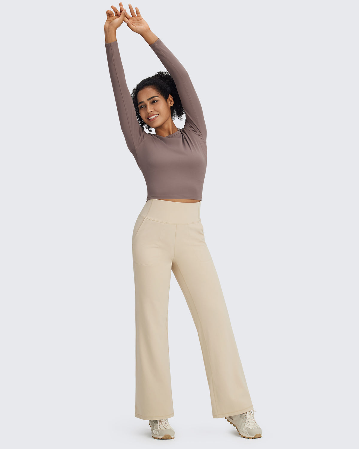 G4Free Activewear BareFeel Seamless High-Waist Dressy Pants 29
