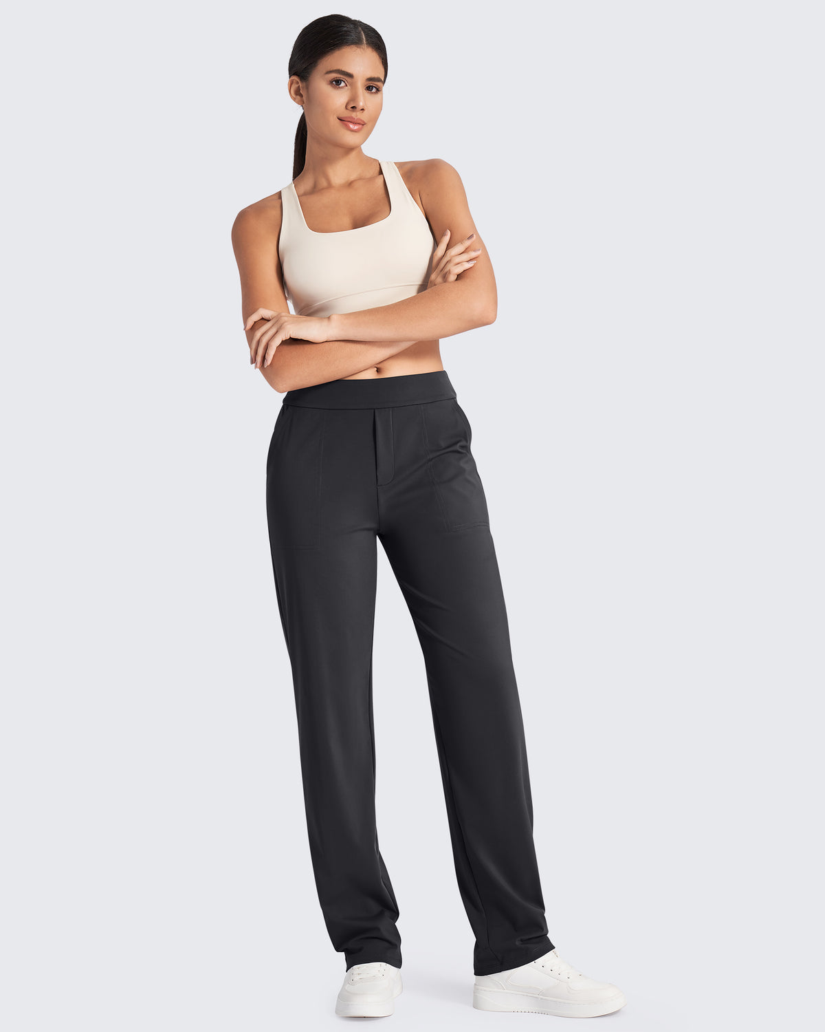 G4Free Activewear - Bizcasual High-Waist Straight Dress Pants -GF24D264AA-S-GF24D265AA-S-GF24D266AA-S-GF24D264AB-M-GF24D265AB-M