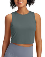 G4Free Activewear - Racerback Crop Sleeveless Tank Tops -GF24B223AA-S-GF24B223AB-M-GF24B223AC-L-GF24B223AD-XL-GF24B223AF-XS