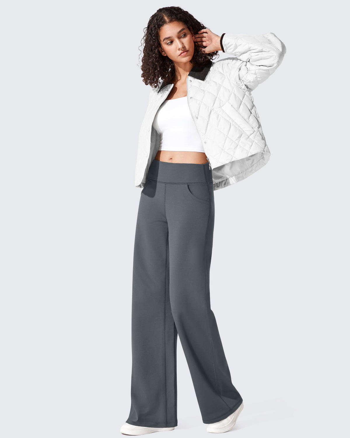 G4Free Activewear - Fleece Lined High-Waist Loose Sweatpants -GF24J230AA-S-GF24J231AA-S-GF24J232AA-S-GF24J230AB-M-GF24J231AB-M