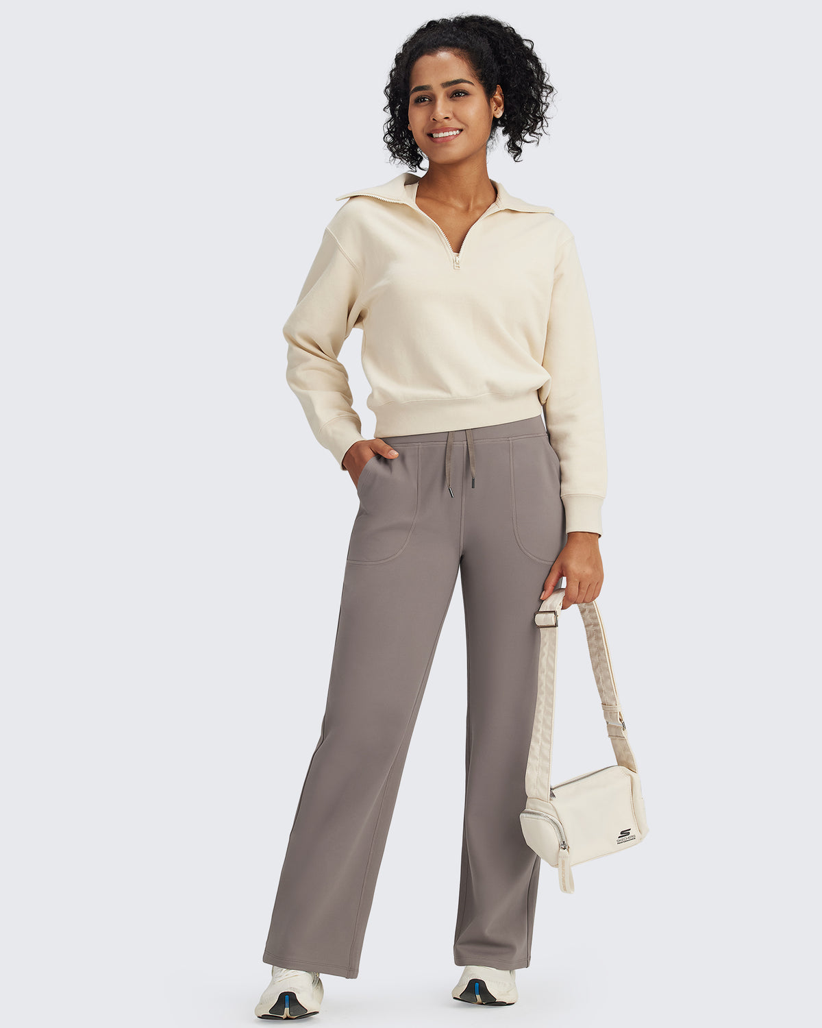 G4Free Activewear - Fleece Lined High-Waist Drawstring Pants -GF24J215AA-S-GF24J216AA-S-GF24J217AA-S-GF24J215AB-M-GF24J216AB-M