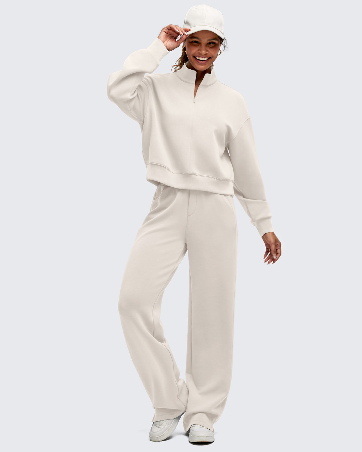 G4Free Activewear - Smoofit Half-Zip Mock Neck Long Sleeve Sweatshirts -GF25F519AF-XS-GF25F519AA-S-GF25F519AB-M-GF25F519AC-L-GF25F519AD-XL