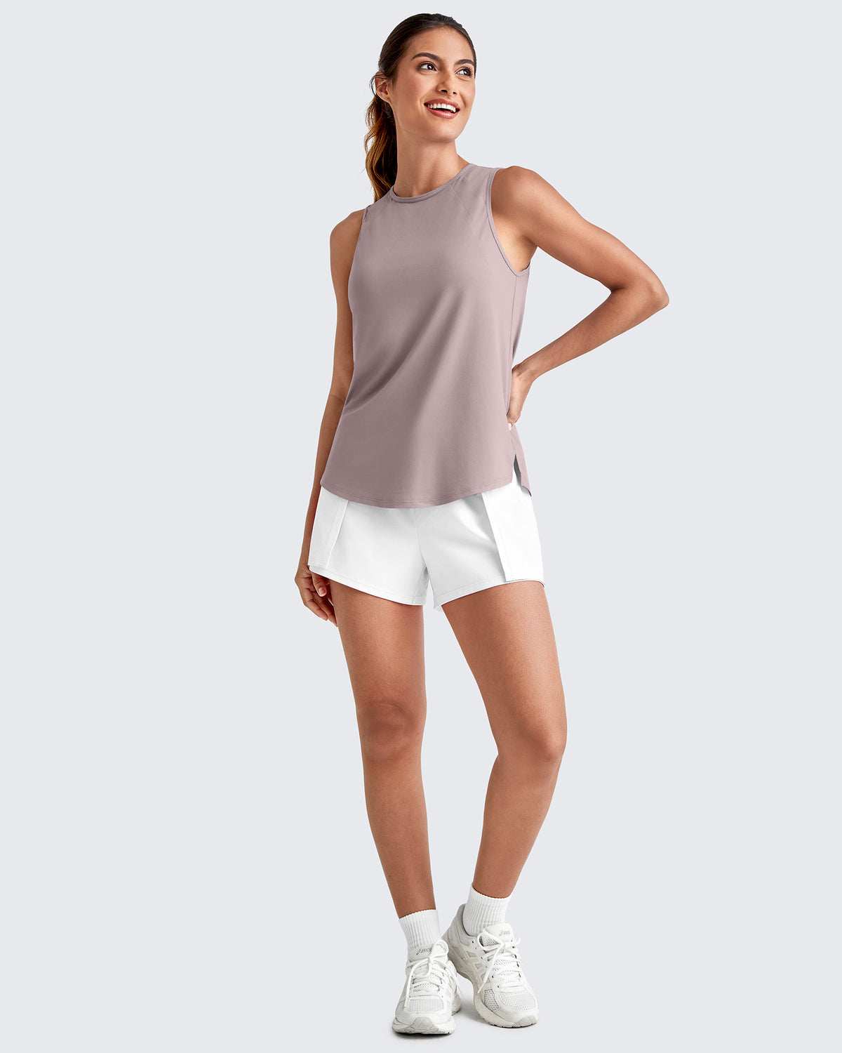 G4Free Activewear Lightweight Athletic Sleeveless Long Tank Tops