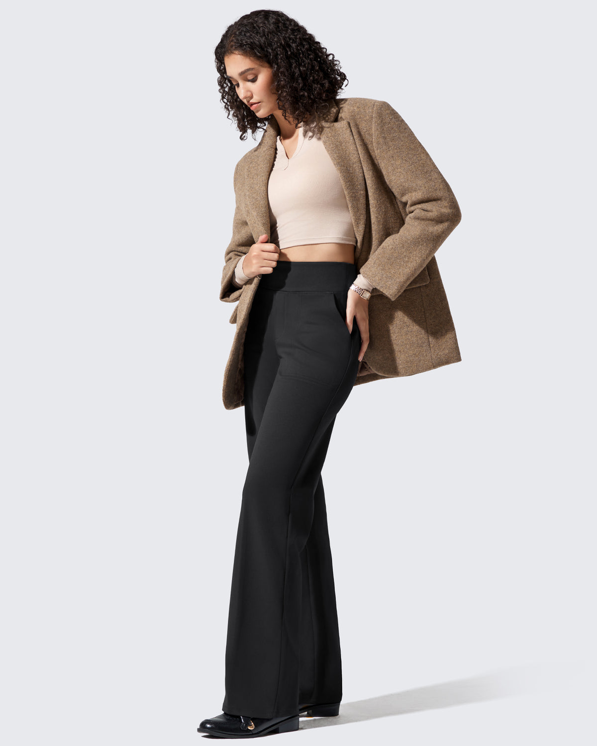 G4Free Activewear - Fleece Lined High-Waisted Dressy Pants -GF24J238AF-XS-GF24J239AF-XS-GF24J240AF-XS-GF24J238AA-S-GF24J239AA-S