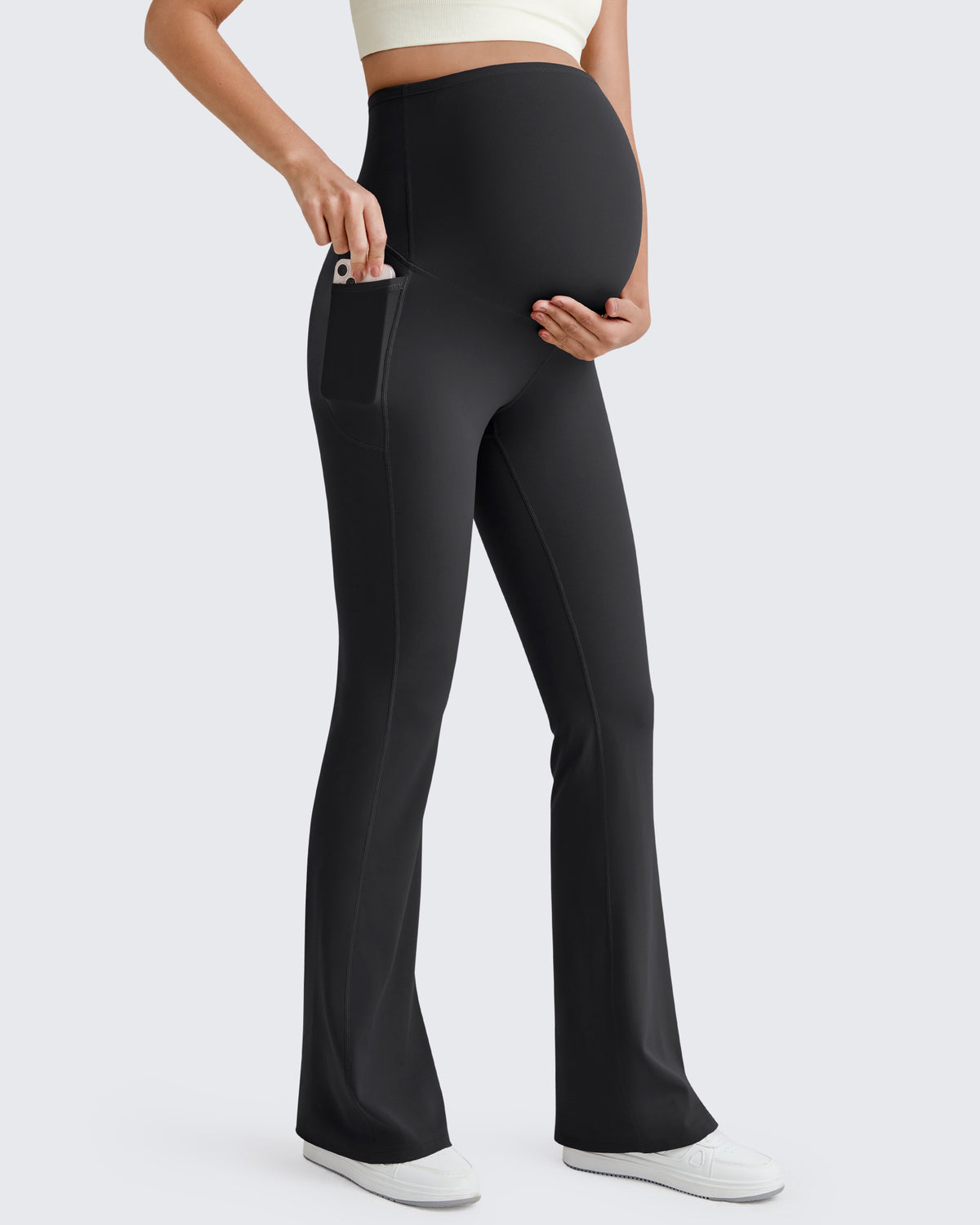 G4Free Activewear BareFeel Pregnancy Dress Flare Leggings