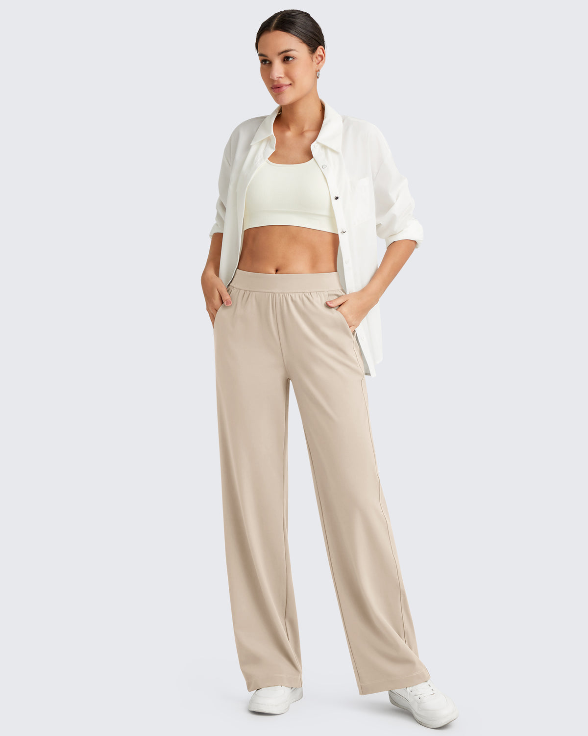 G4Free Activewear ShiftReady High-Rise Straight Leg Dress Pants