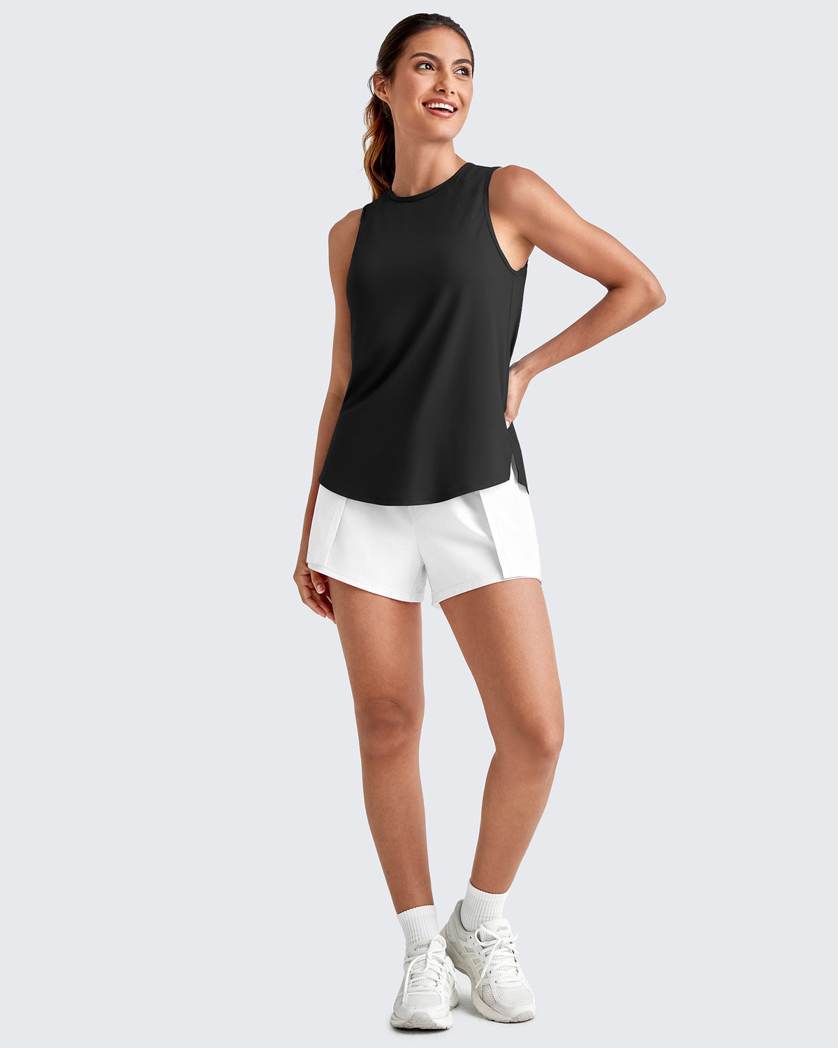 G4Free Activewear Lightweight Athletic Sleeveless Long Tank Tops