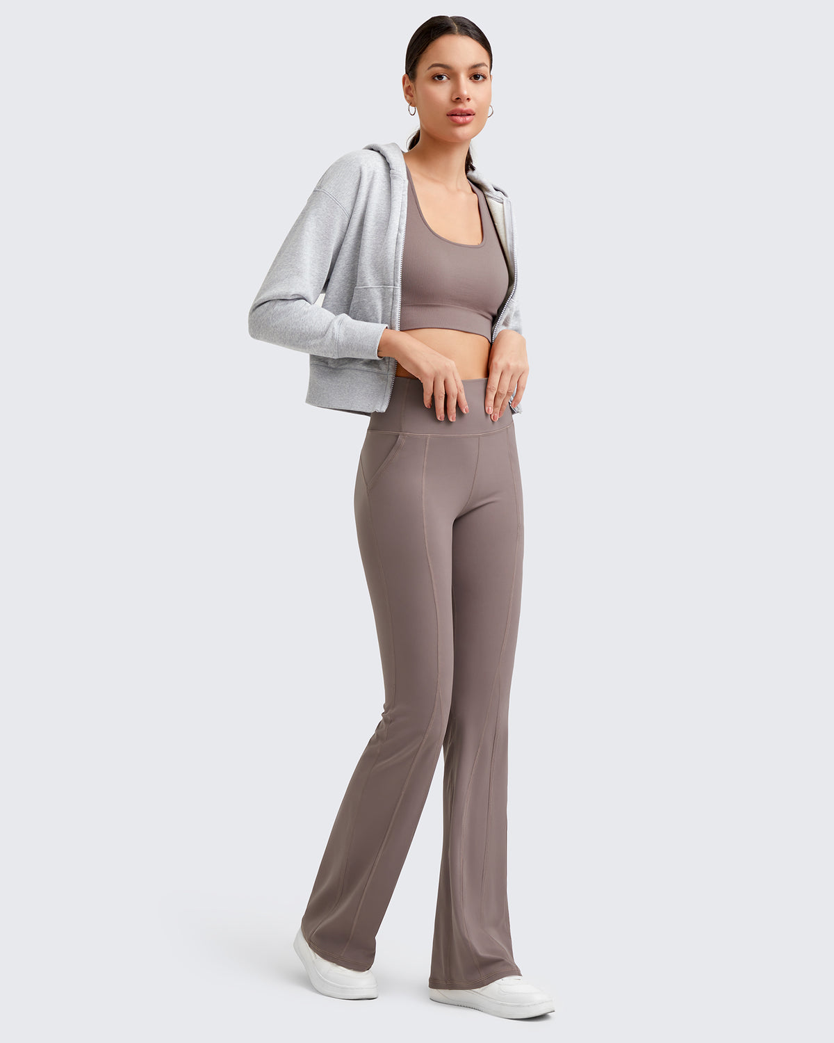 G4Free Activewear - BareFeel High-Rise Flare Yoga Casual Pants -GF24A329AA-S-GF24A330AA-S-GF24A331AA-S-GF24A329AB-M-GF24A330AB-M