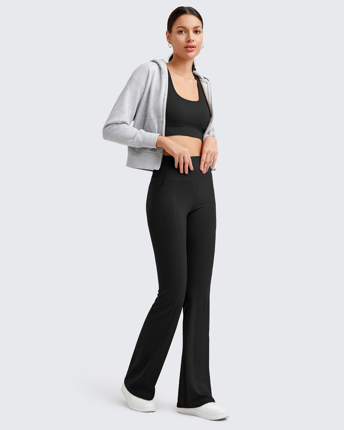G4Free Activewear - BareFeel High-Rise Flare Yoga Casual Pants -GF24A329AA-S-GF24A330AA-S-GF24A331AA-S-GF24A329AB-M-GF24A330AB-M