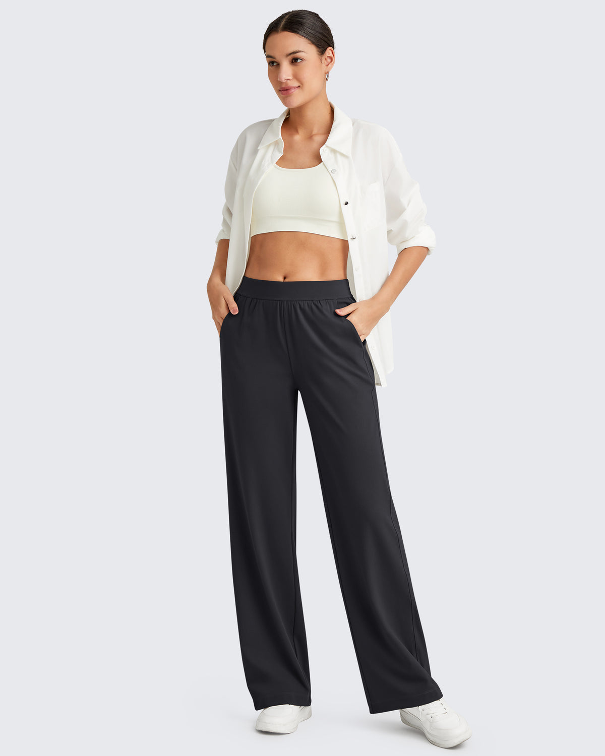G4Free Activewear ShiftReady High-Rise Straight Leg Dress Pants