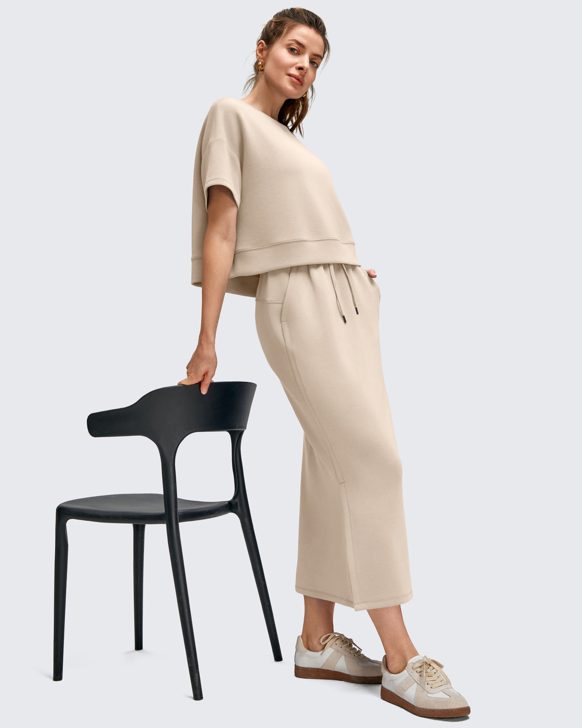 G4Free Activewear - Smoofit Side Slits Drawstring Long Skirts -GF25S465EA-S-GF25S465EB-M-GF25S465EC-L-GF25S465ED-XL-GF25S465EF-XS