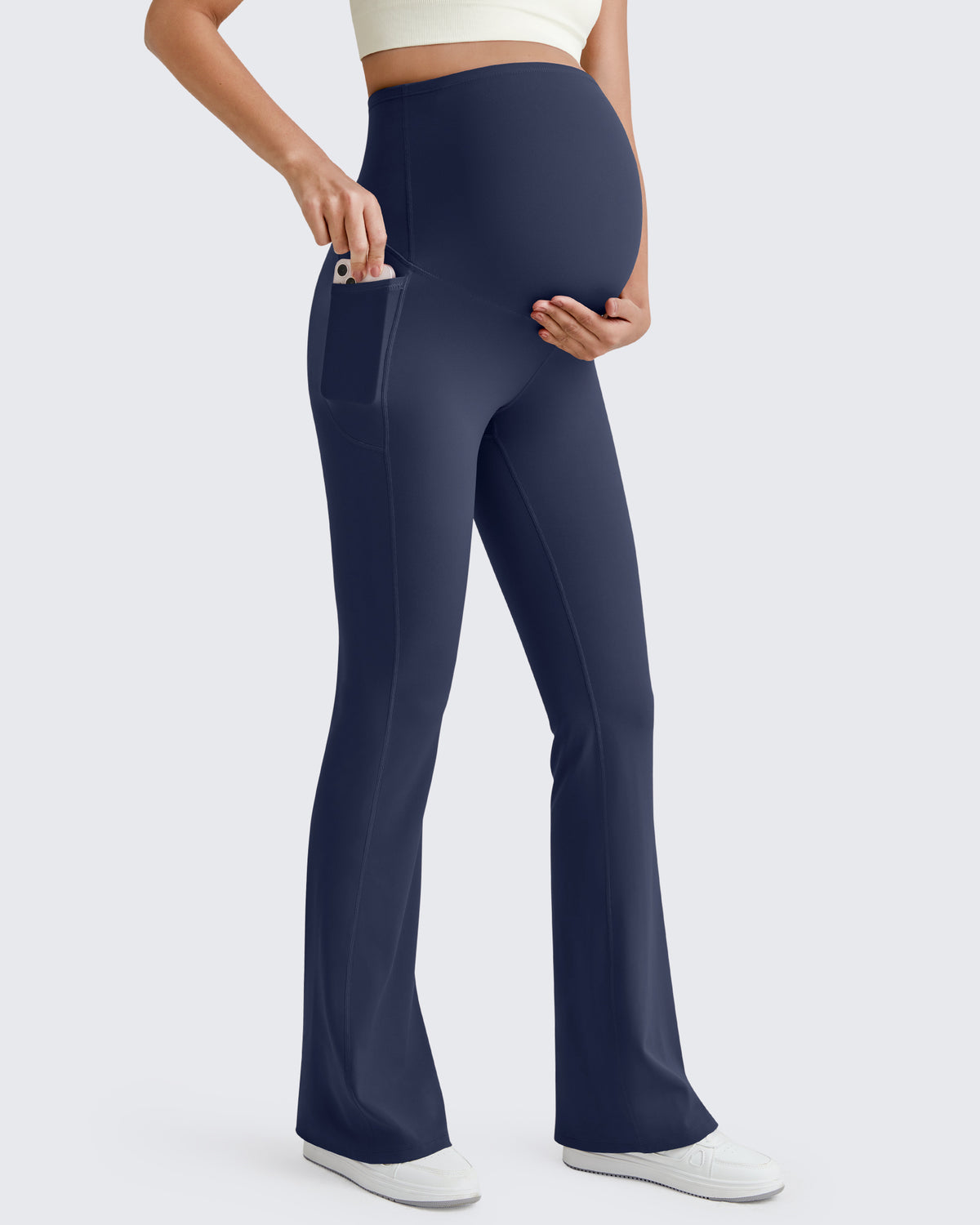 G4Free Activewear BareFeel Pregnancy Dress Flare Leggings
