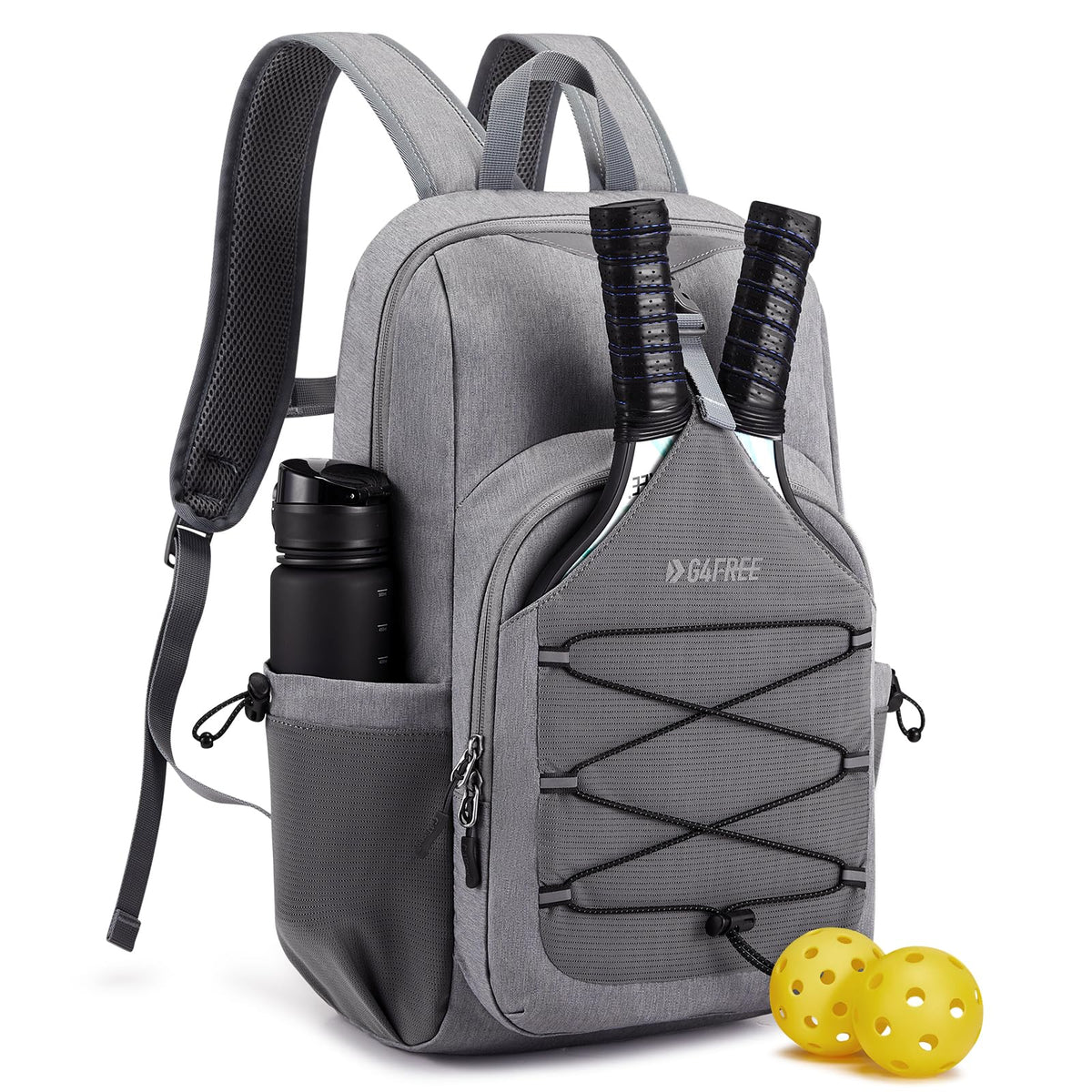 G4Free Activewear - G4Free Pickleball Backpack Fits 2 to 4 Paddles -TN23B318A-TN23B318B-TN23B318C-TN23B318D-TN23B318E