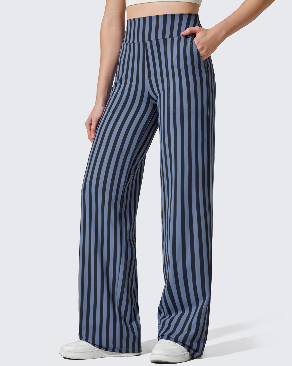 G4Free Activewear - Loose High-Waist Business Casual Striped Pants -GF23J172Z03F-XS-GF23J172Z03A-S-GF23J172Z03B-M-GF23J172Z03C-L-GF23J172Z03D-XL