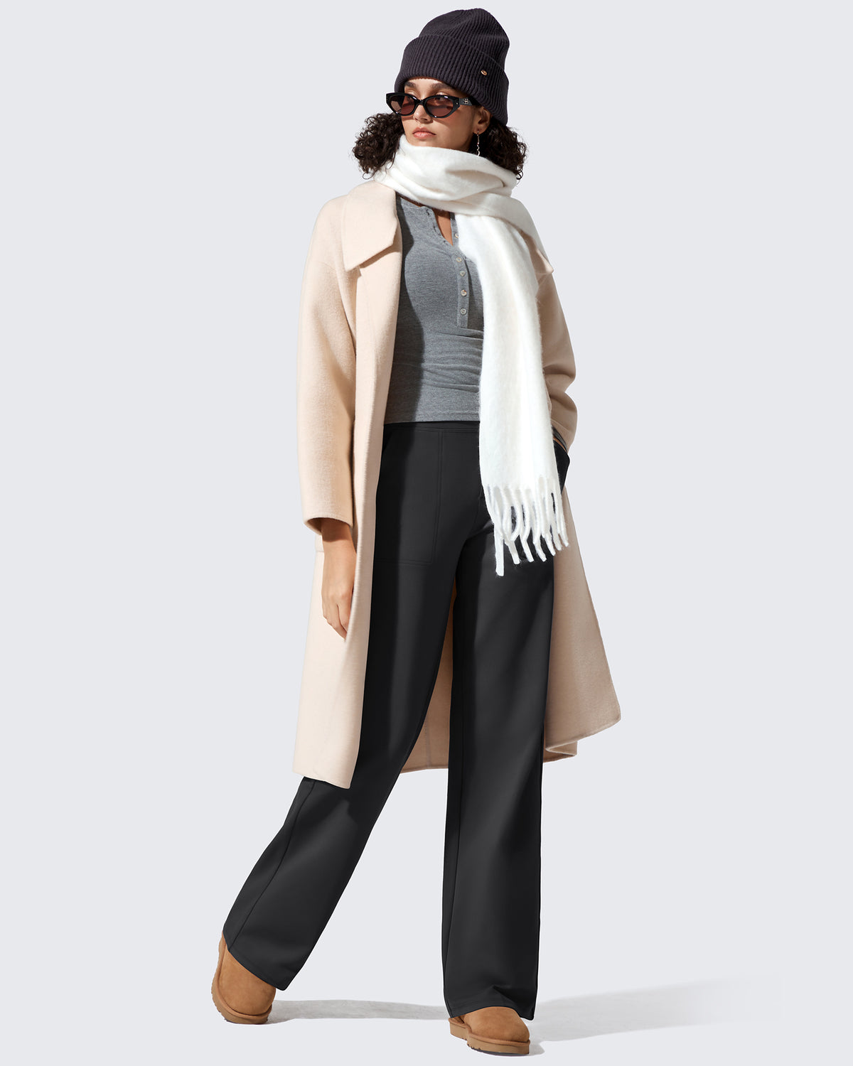 G4Free Activewear - Fleece Lined High-Waisted Dressy Pants -GF24J238AF-XS-GF24J239AF-XS-GF24J240AF-XS-GF24J238AA-S-GF24J239AA-S