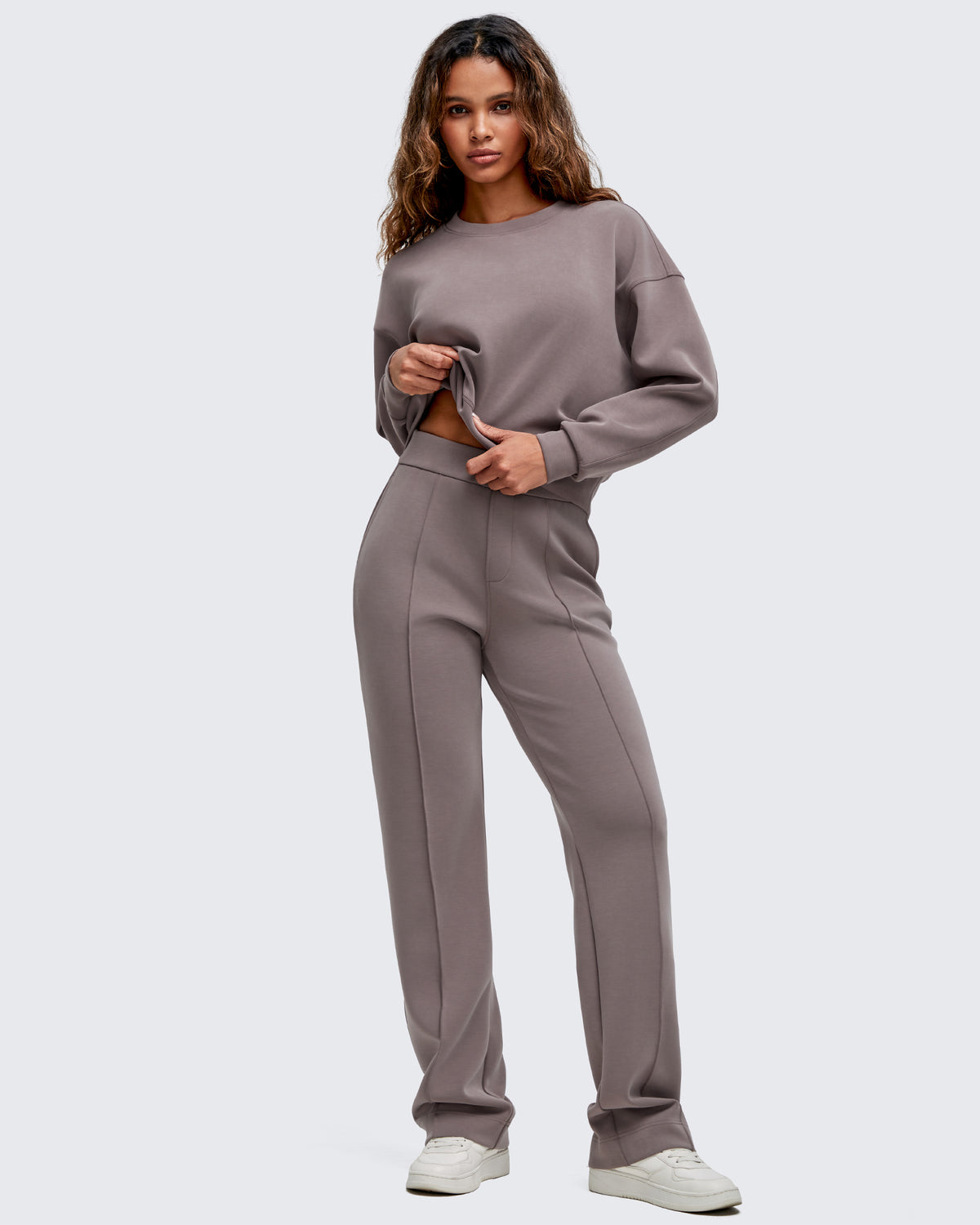 G4Free Activewear - Smoofit Straight Leg Elastic High Waist Dress Pants -GF25D584AA-S-GF25D585AA-S-GF25D586AA-S-GF25D584AB-M-GF25D585AB-M