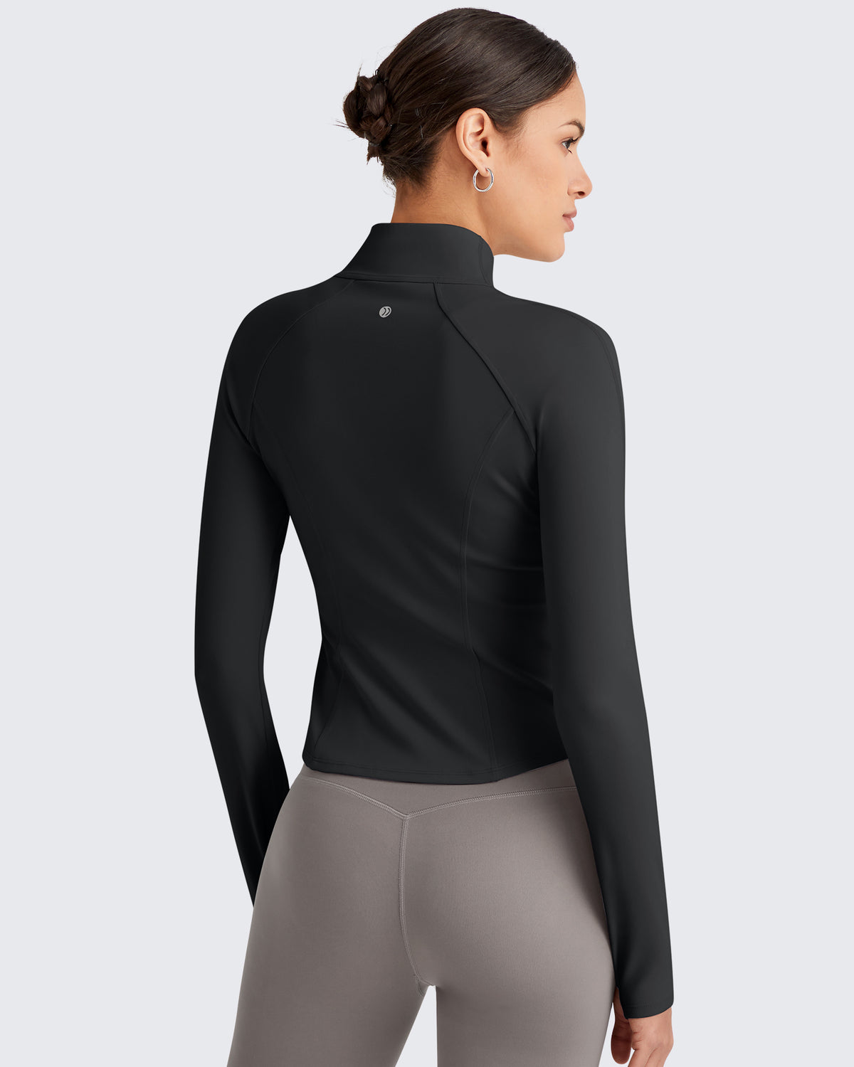 G4Free Activewear - BareFeel Cropped Slim Fit Full Zip Workout Jackets -GF25M411AA-S-GF25M411AB-M-GF25M411AC-L-GF25M411AD-XL-GF25M411AE-XXL