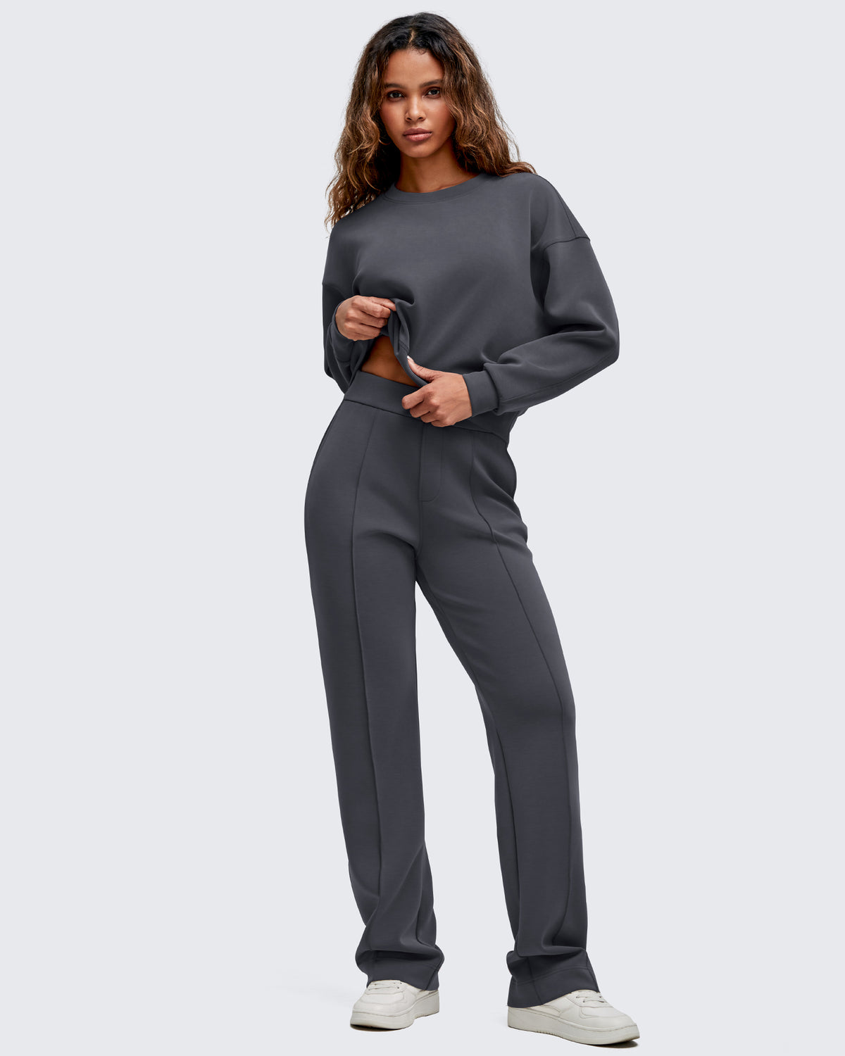 G4Free Activewear - Smoofit Straight Leg Elastic High Waist Dress Pants -GF25D584AA-S-GF25D585AA-S-GF25D586AA-S-GF25D584AB-M-GF25D585AB-M