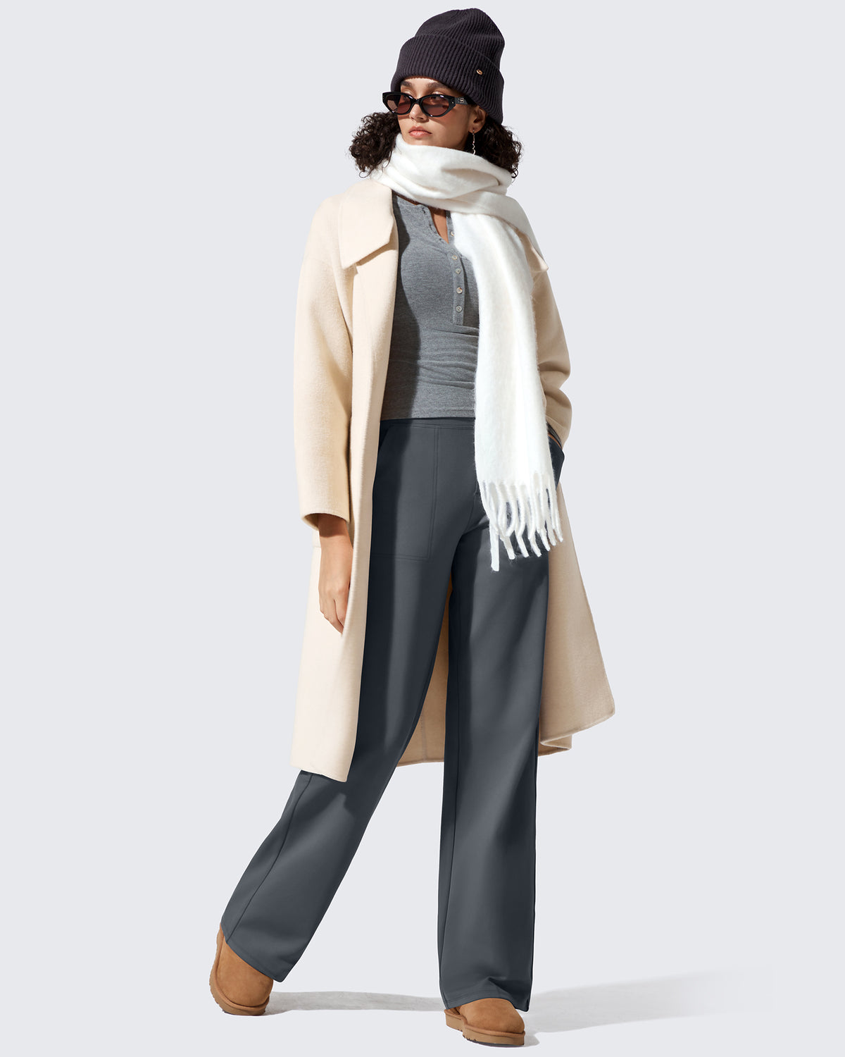 G4Free Activewear - Fleece Lined High-Waisted Dressy Pants -GF24J238AF-XS-GF24J239AF-XS-GF24J240AF-XS-GF24J238AA-S-GF24J239AA-S