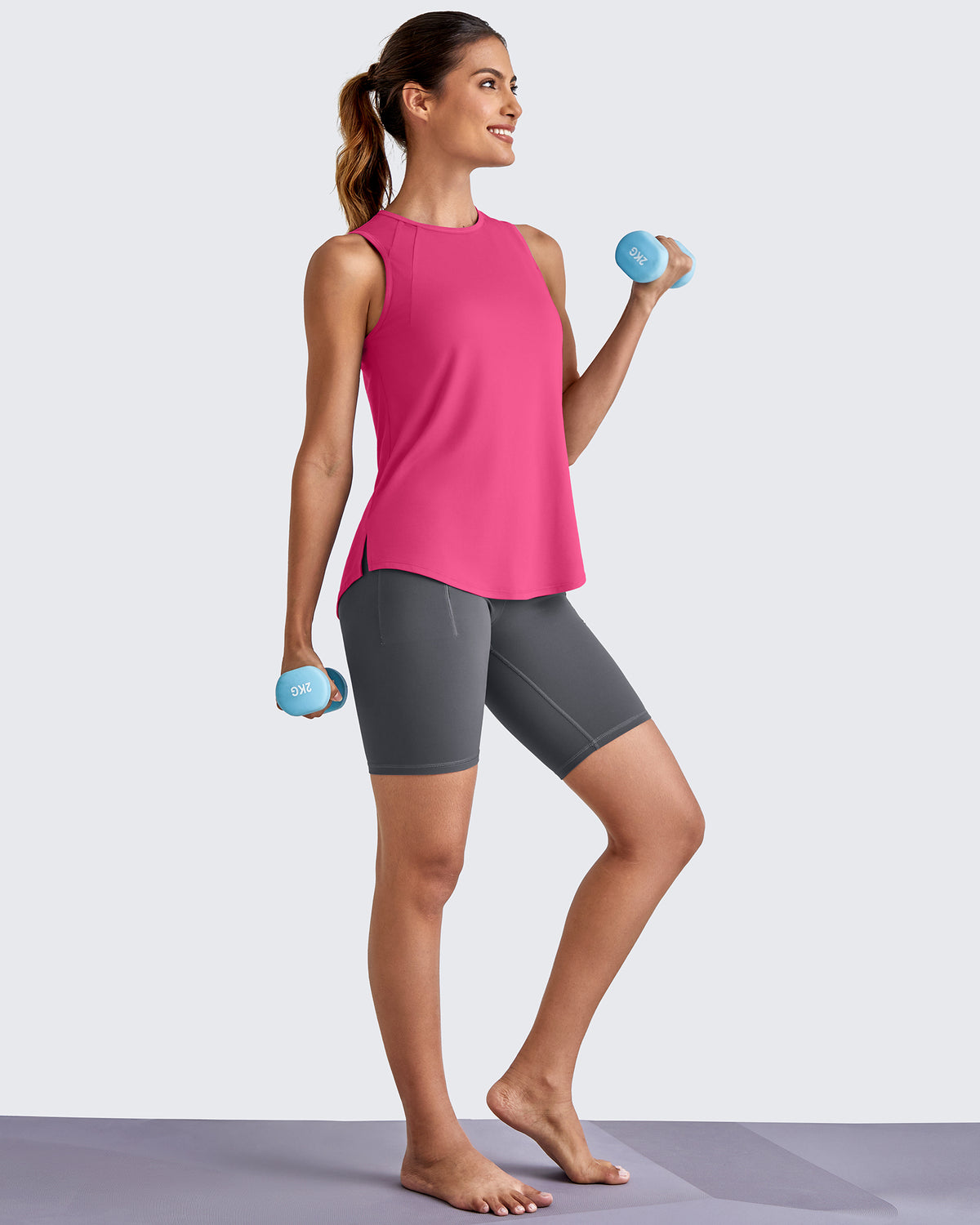 G4Free Activewear Lightweight Athletic Sleeveless Long Tank Tops