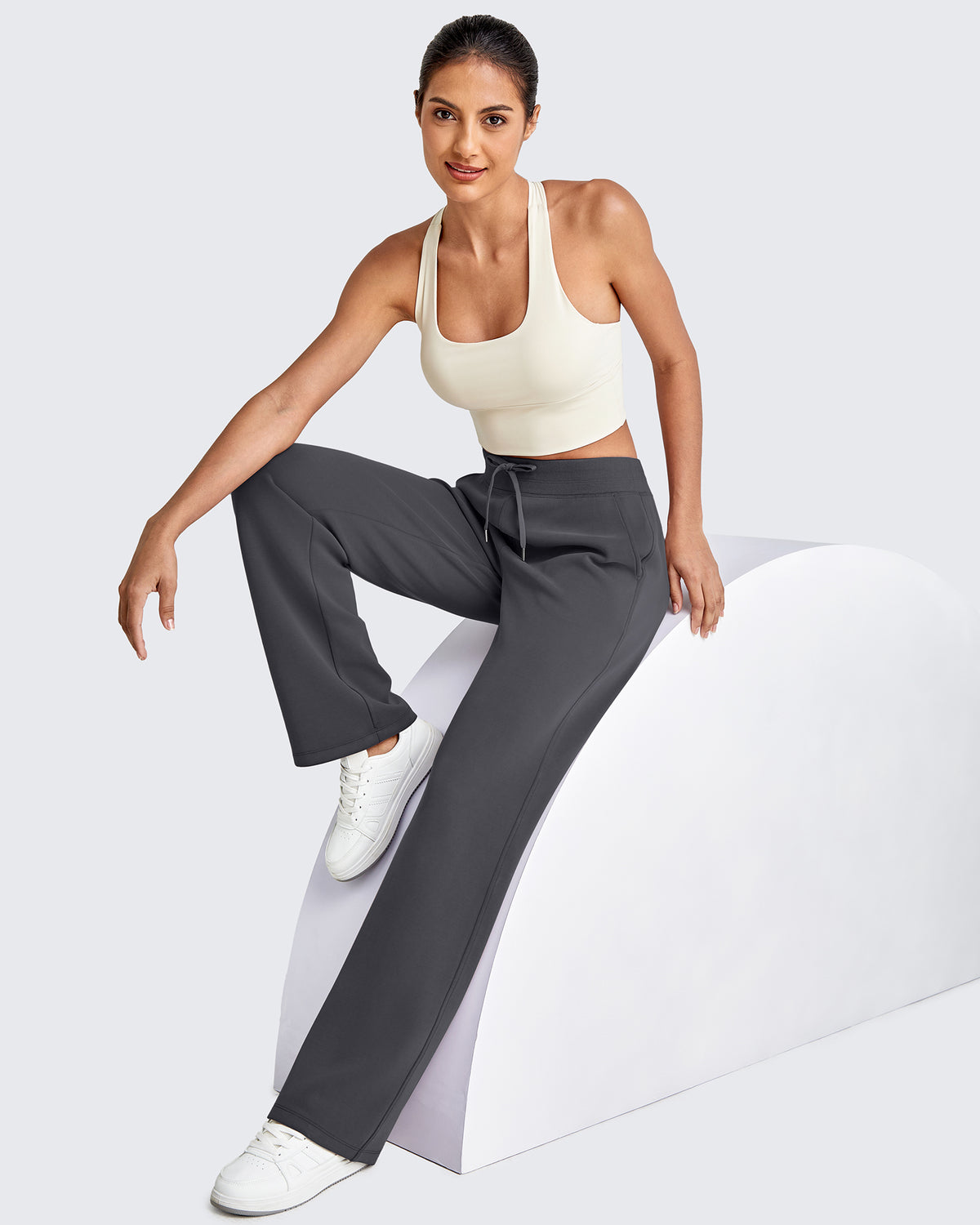 G4Free Activewear - Smoofit Wide Leg Elastic Drawstring Sweatpants -GF25J440AF-XS-GF25J441AF-XS-GF25J442AF-XS-GF25J440AA-S-GF25J441AA-S