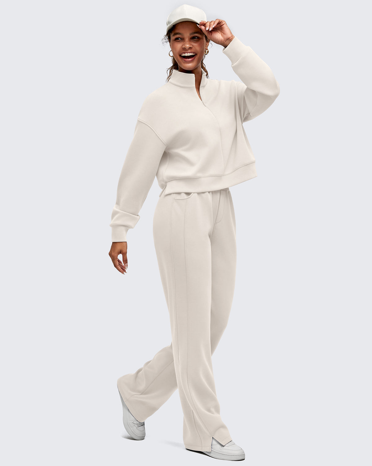 G4Free Activewear - Smoofit Half-Zip Mock Neck Long Sleeve Sweatshirts -GF25F519AF-XS-GF25F519AA-S-GF25F519AB-M-GF25F519AC-L-GF25F519AD-XL