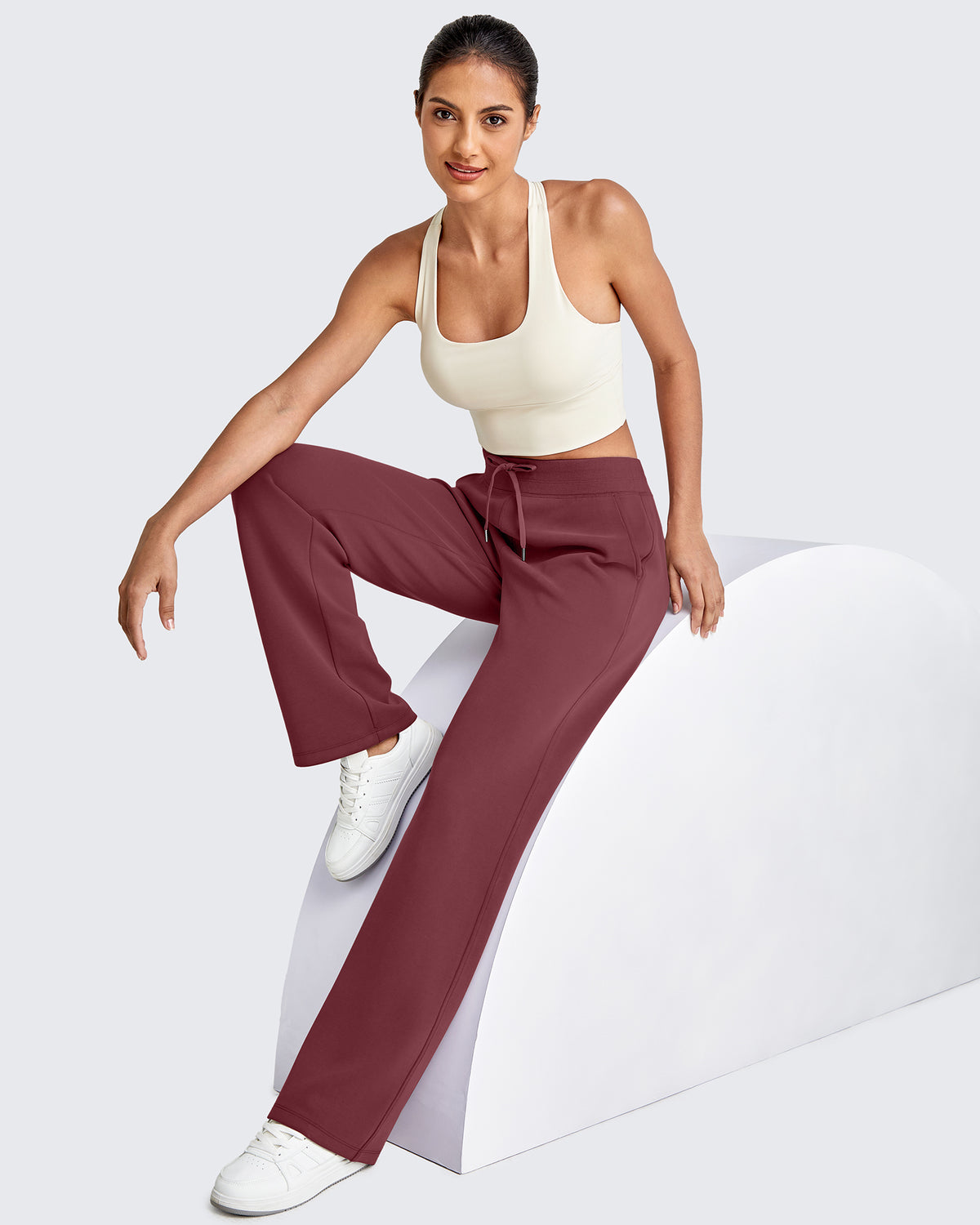 G4Free Activewear - Smoofit Wide Leg Elastic Drawstring Sweatpants -GF25J440AF-XS-GF25J441AF-XS-GF25J442AF-XS-GF25J440AA-S-GF25J441AA-S