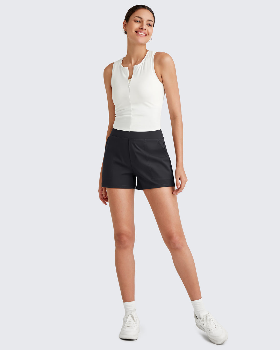 G4Free Activewear Bizcasual High-Rise Business Shorts 5''