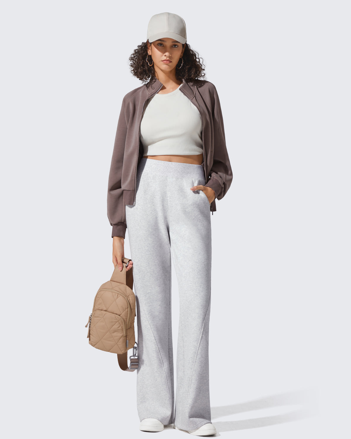 G4Free Activewear - Flurrylux Fleece Lined Loose Flare Sweatpants -GF25A602AF-XS-GF25A603AF-XS-GF25A604AF-XS-GF25A602AA-S-GF25A603AA-S