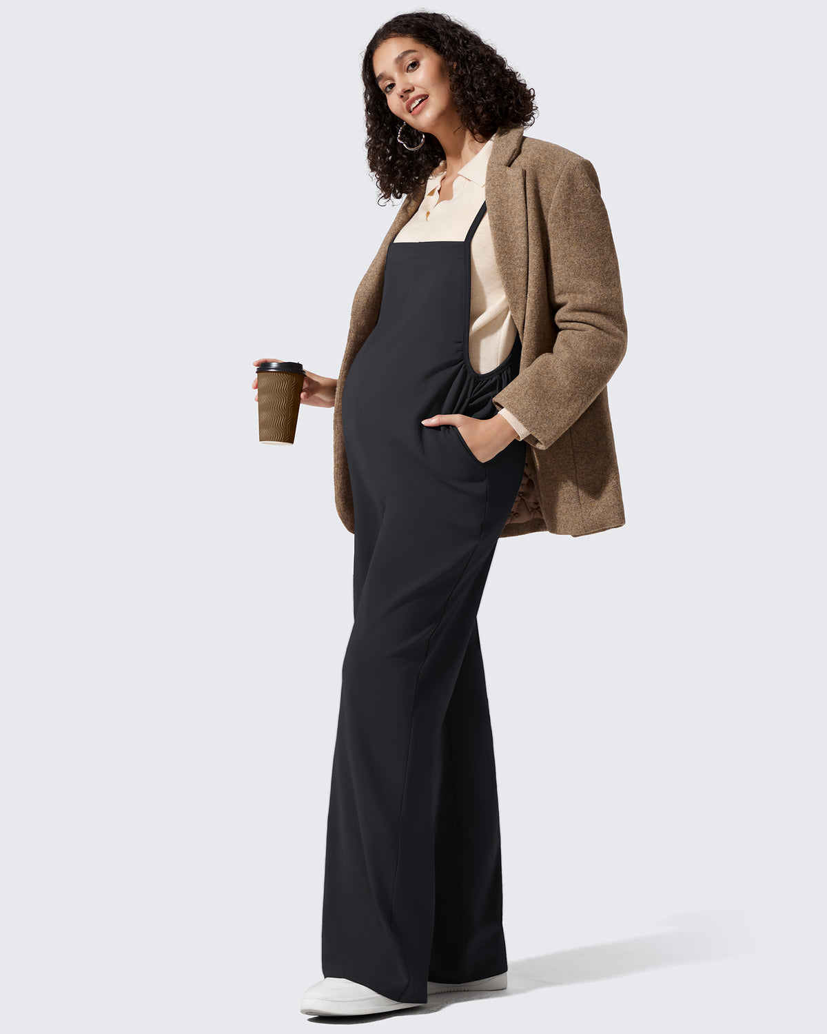 G4Free Activewear - Maternity Adjustable Strap Overalls Wide Leg Rompers -GF25PY674AF-XS-GF25PY675AF-XS-GF25PY676AF-XS-GF25PY674AA-S-GF25PY675AA-S