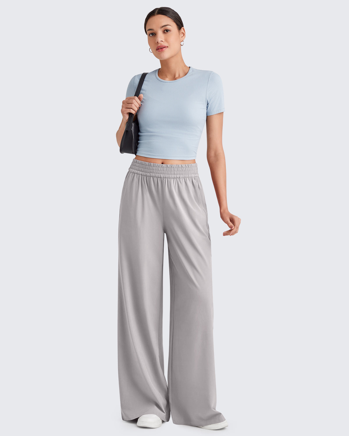 G4Free Activewear - Elastic Waistband Wide Leg Work Trousers -GF25J377AA-S-GF25J433AA-S-GF25J434AA-S-GF25J377AB-M-GF25J433AB-M