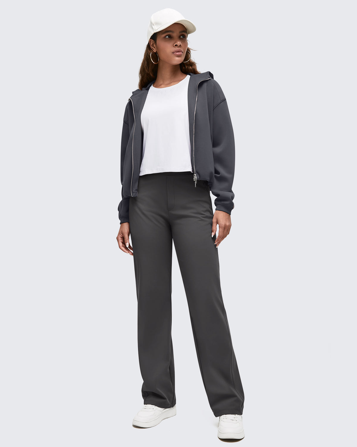 G4Free Activewear - High Waist Hidden Zipper Pockets Dress Pants -GF25D571AA-S-GF25D572AA-S-GF25D573AA-S-GF25D571AB-M-GF25D572AB-M