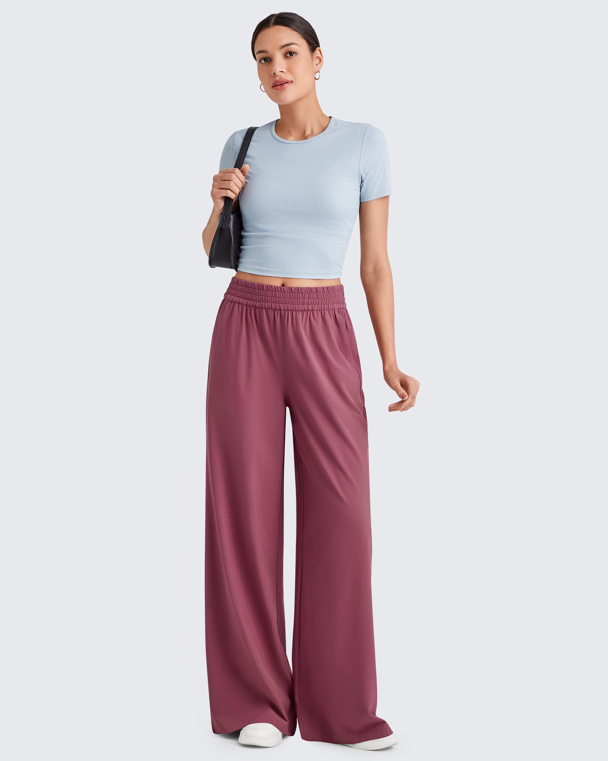 G4Free Activewear - Elastic Waistband Wide Leg Work Trousers -GF25J377AA-S-GF25J433AA-S-GF25J434AA-S-GF25J377AB-M-GF25J433AB-M