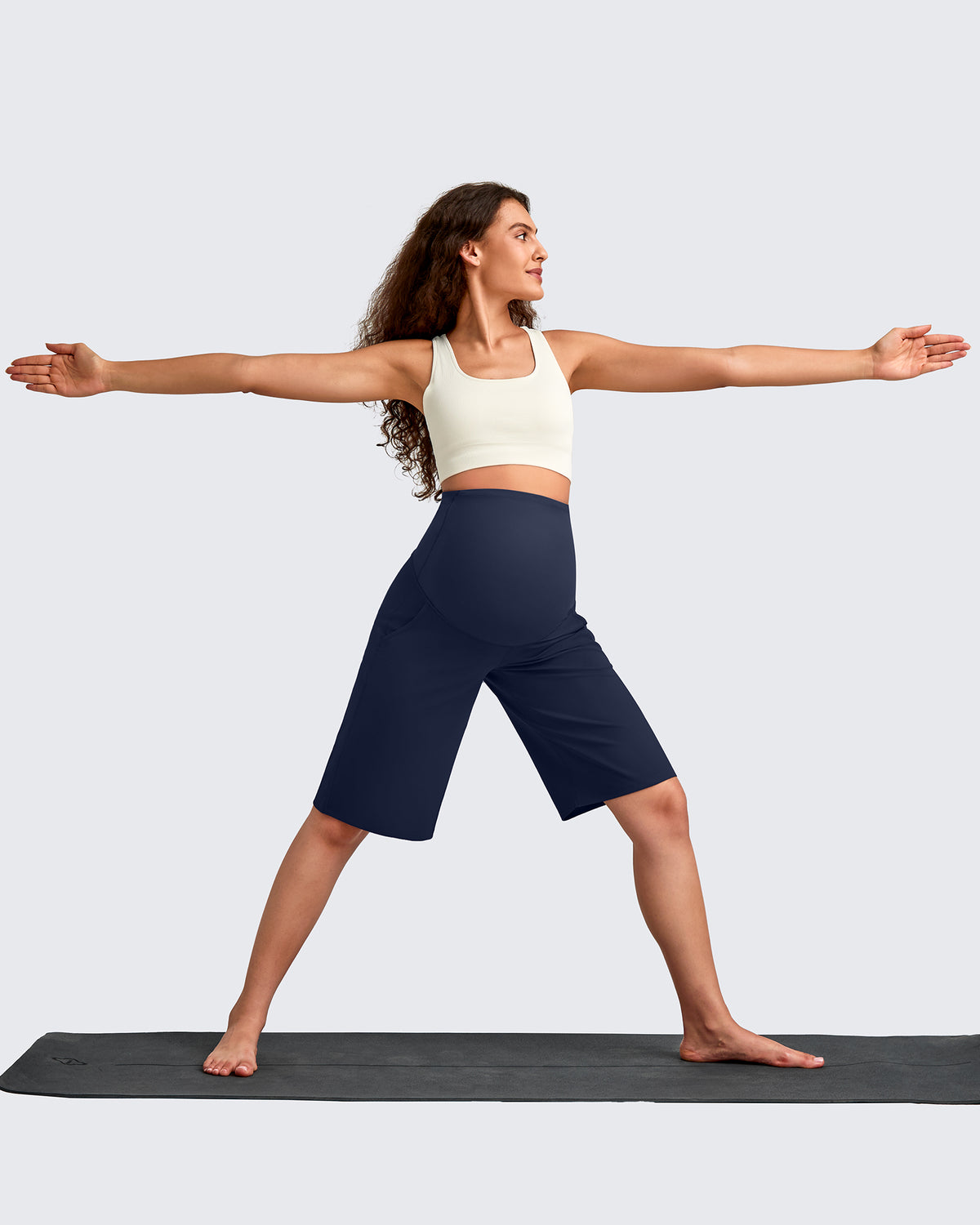 G4Free Activewear - Maternity Athletic Bermuda Shorts 12'' -GF25EY508AA-S-GF25EY508AB-M-GF25EY508AC-L-GF25EY508AD-XL-GF25EY508AE-XXL