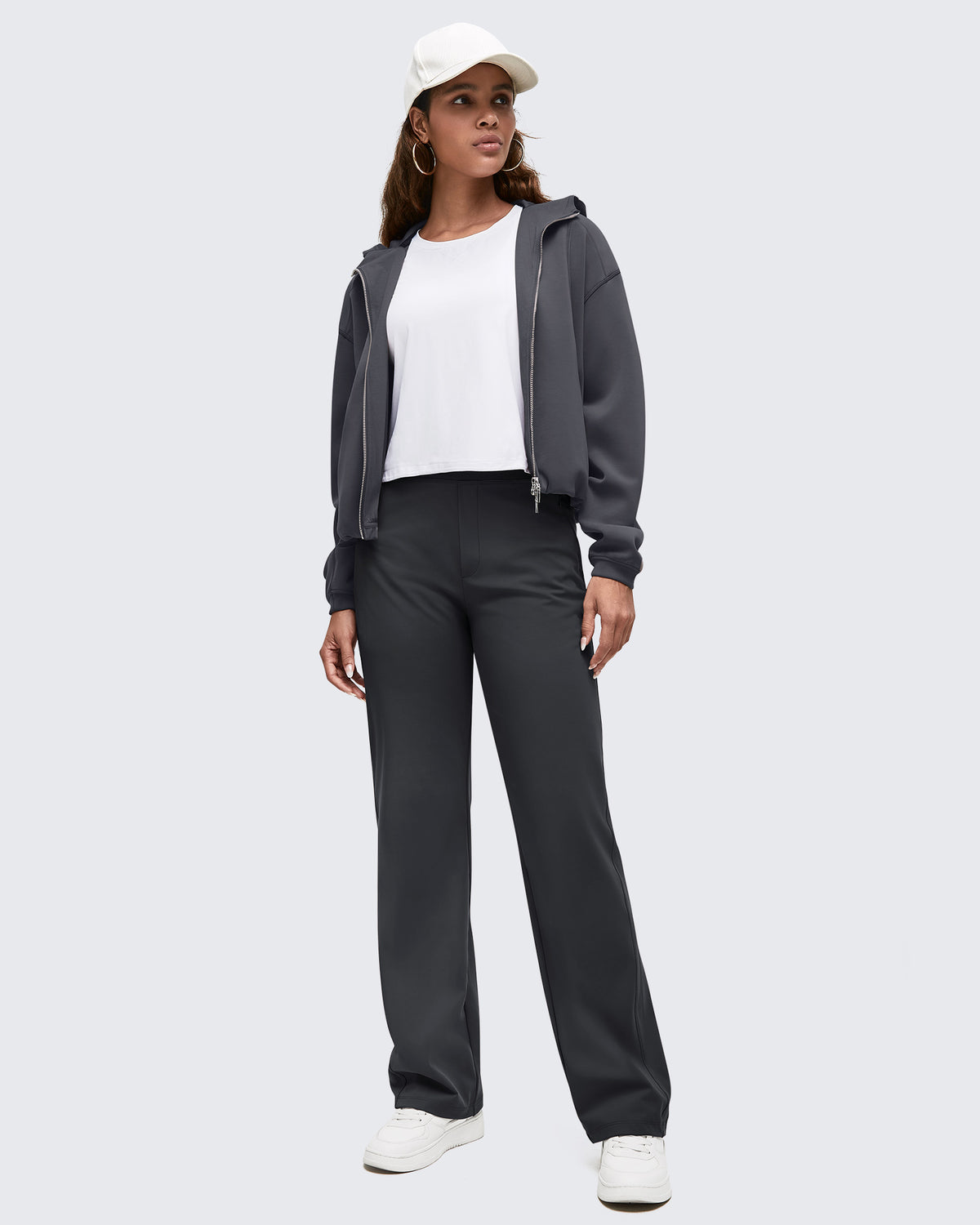 G4Free Activewear - High Waist Hidden Zipper Pockets Dress Pants -GF25D571AA-S-GF25D572AA-S-GF25D573AA-S-GF25D571AB-M-GF25D572AB-M