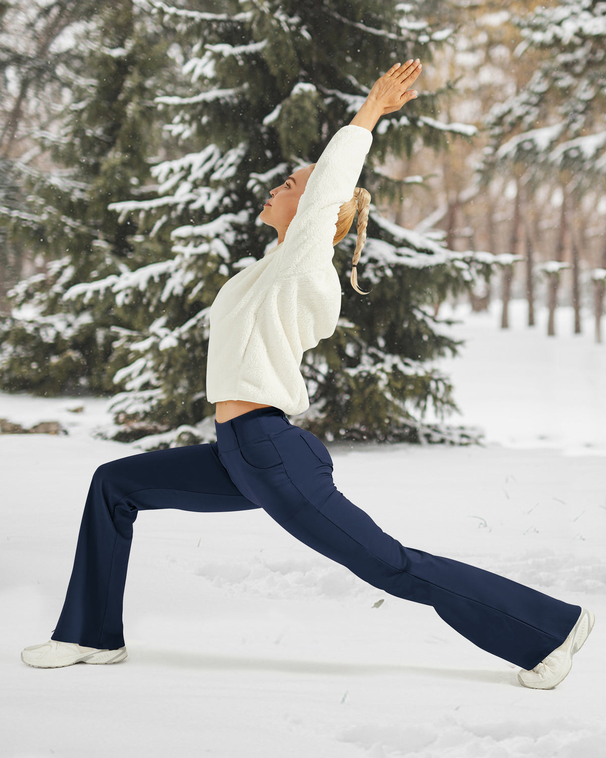 G4Free Activewear - Fleece Lined High-Waist Work Flare Pants -GF23A175AA-S-GF22A097AA-S-GF23A176AA-S-GF23A175AB-M-GF22A097AB-M
