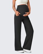 G4Free Activewear - EverGoing Wide Leg Pockets Front Pleats Maternity -GF25JY414AA-S-GF25JY449AA-S-GF25JY450AA-S-GF25JY414AB-M-GF25JY449AB-M