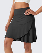 G4Free Activewear - High-Waist Pleated Casual Skorts 20'' -GF24H211AA-S-GF24H211AB-M-GF24H211AC-L-GF24H211AD-XL-GF24H211AE-XXL