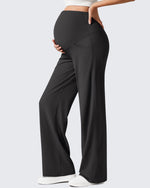 G4Free Activewear - Ribbed Maternity Wide Leg Casual Yoga Pants -GF25JY537AF-XS-GF25JY538AF-XS-GF25JY539AF-XS-GF25JY537AA-S-GF25JY538AA-S