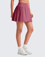 G4Free Activewear - Wrapped Front Pleated Tennis A Line Skirts -GF25H410CA-S-GF25H410CB-M-GF25H410CC-L-GF25H410CD-XL-GF25H410CE-XXL
