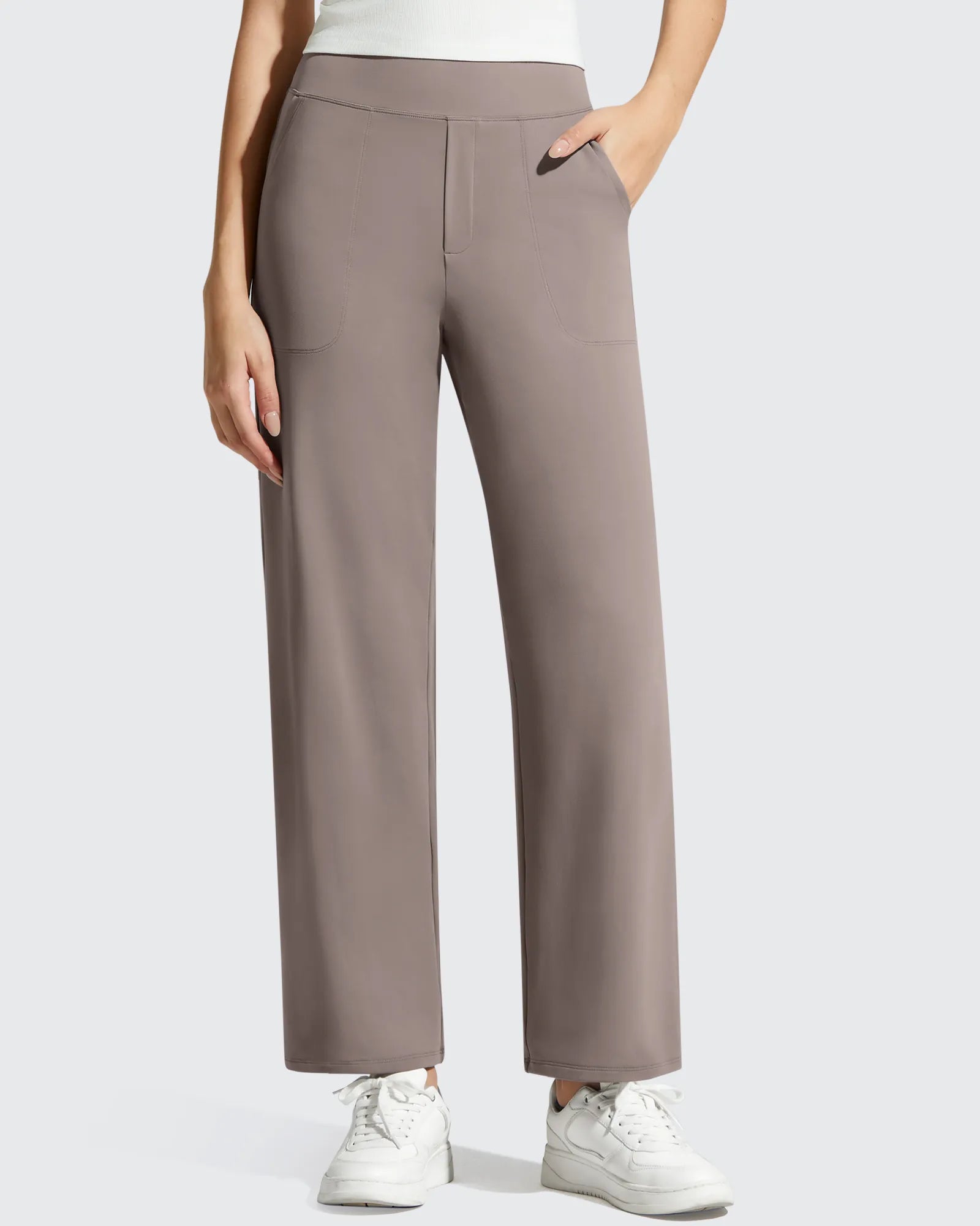 Barefeel Ankle Length Casual Dress Pants for Women | G4Free Black / M / Petite (25)