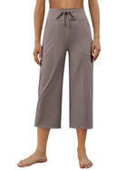 G4Free - EverGoing Wide Leg High-Rise Drawstring Capris Pants -GF24J218AF-XS-GF24J218AA-S-GF24J218AB-M-GF24J218AC-L-GF24J218AD-XL