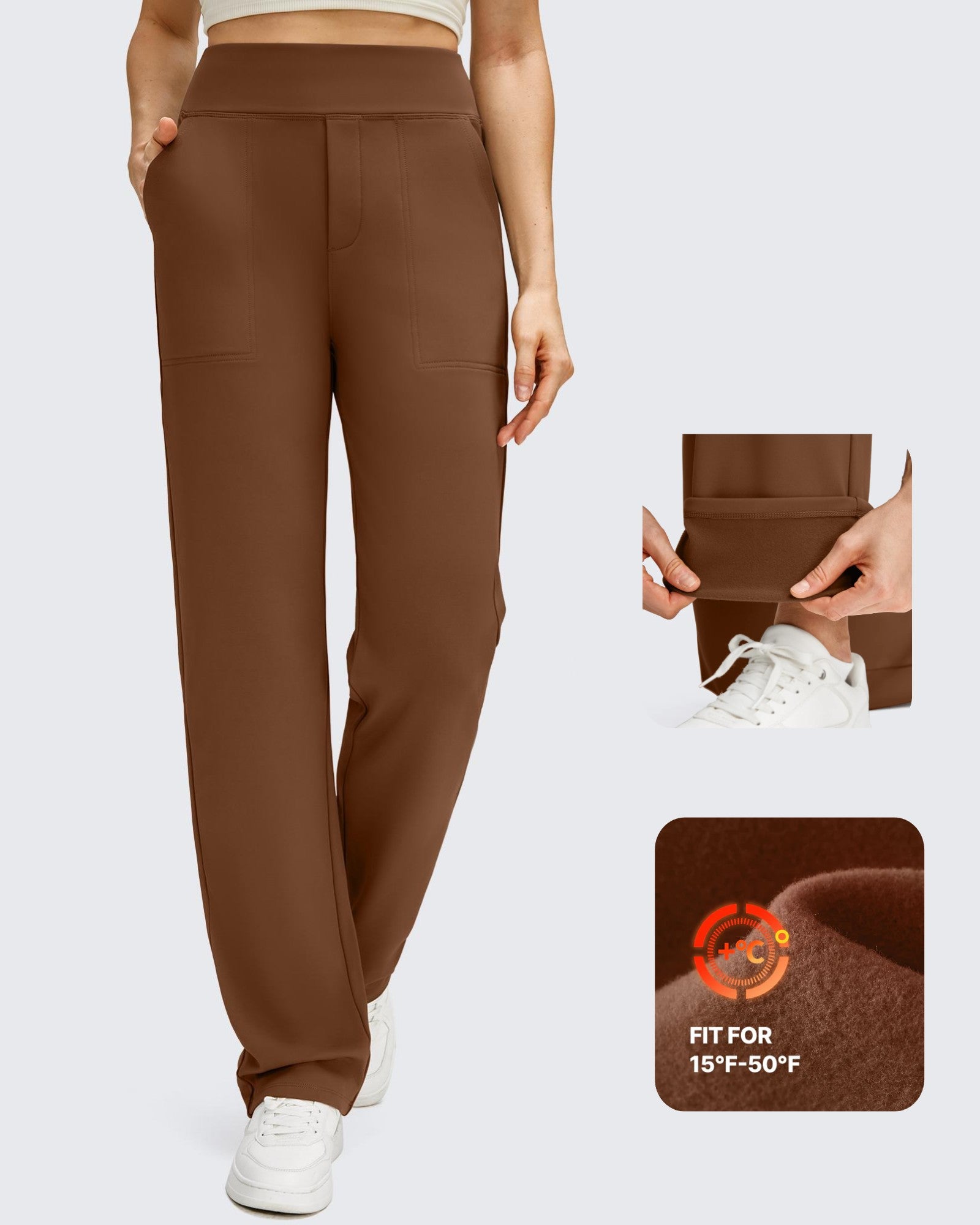Women’s Fleece Lined Straight Leg Pants