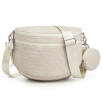 G4Free - G4Free Quilted Bum Bag Crossbody Bags, Spacious Nylon Cross Body Bag with Removable Pouch -TN25B574B-TN25B574C-TN25B574A